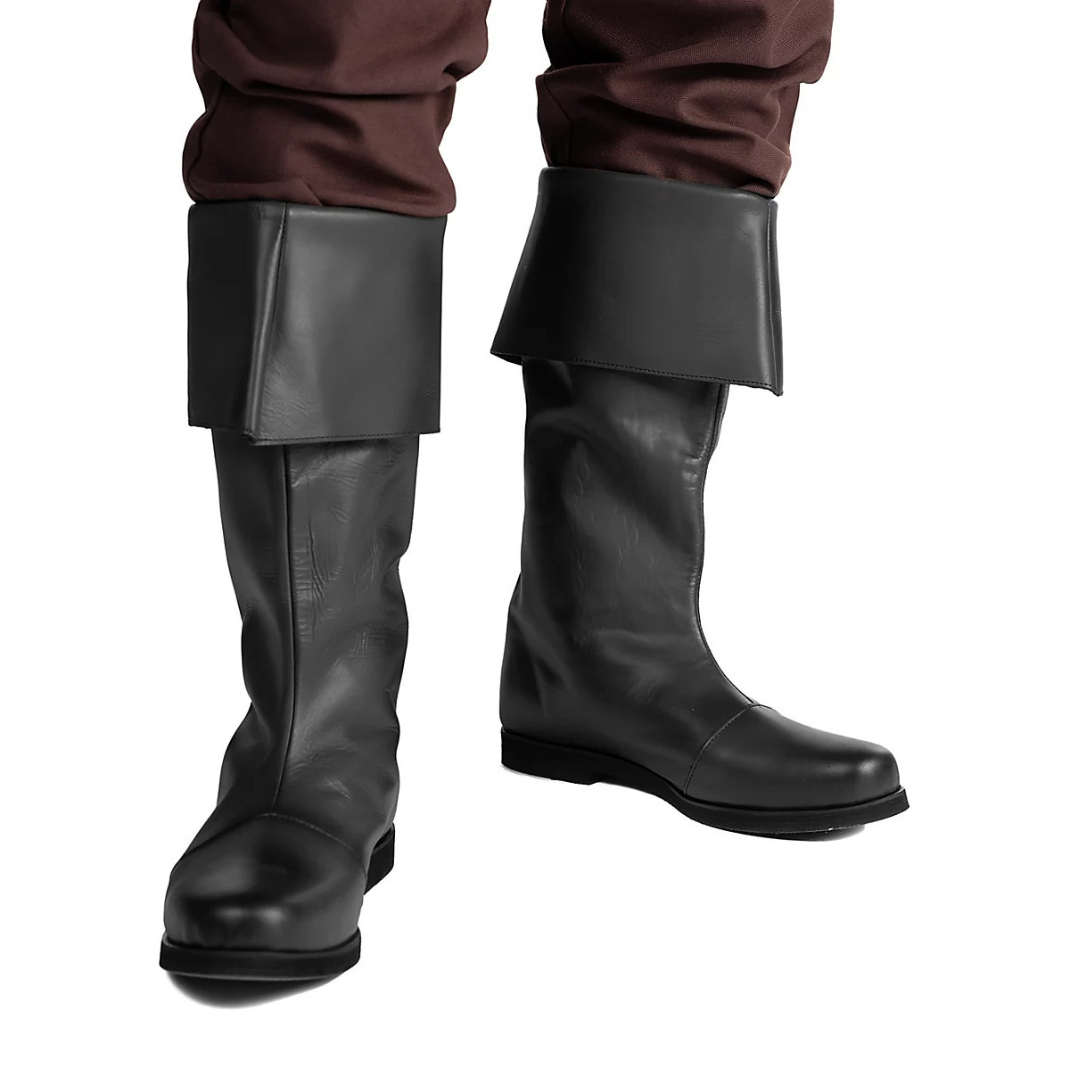 Botas vintage vikingo medieval renascentista em couro homem_voghion.com