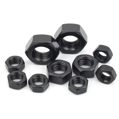 Black 304 stainless steel hexagonal nut M1.6-M30 hexagonal nut DIN934