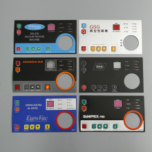 数控PC薄膜面板定做仪器电子控制PET面贴标牌鼓包按键PVC源头厂家