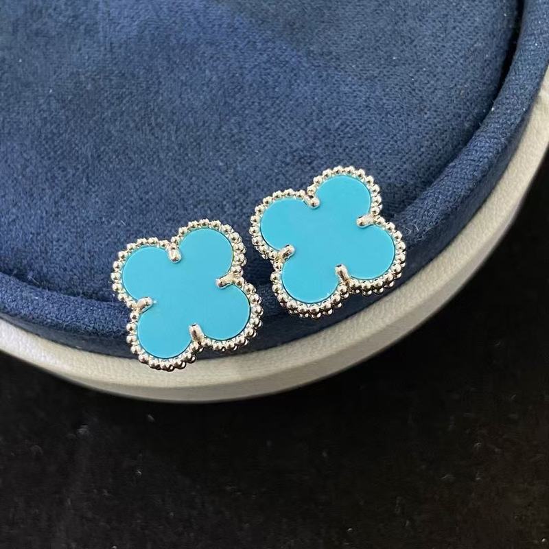 厚镀高版本18Kv金四叶草耳钉玫瑰金金色耳环女红玉髓厂家直播供应|undefined