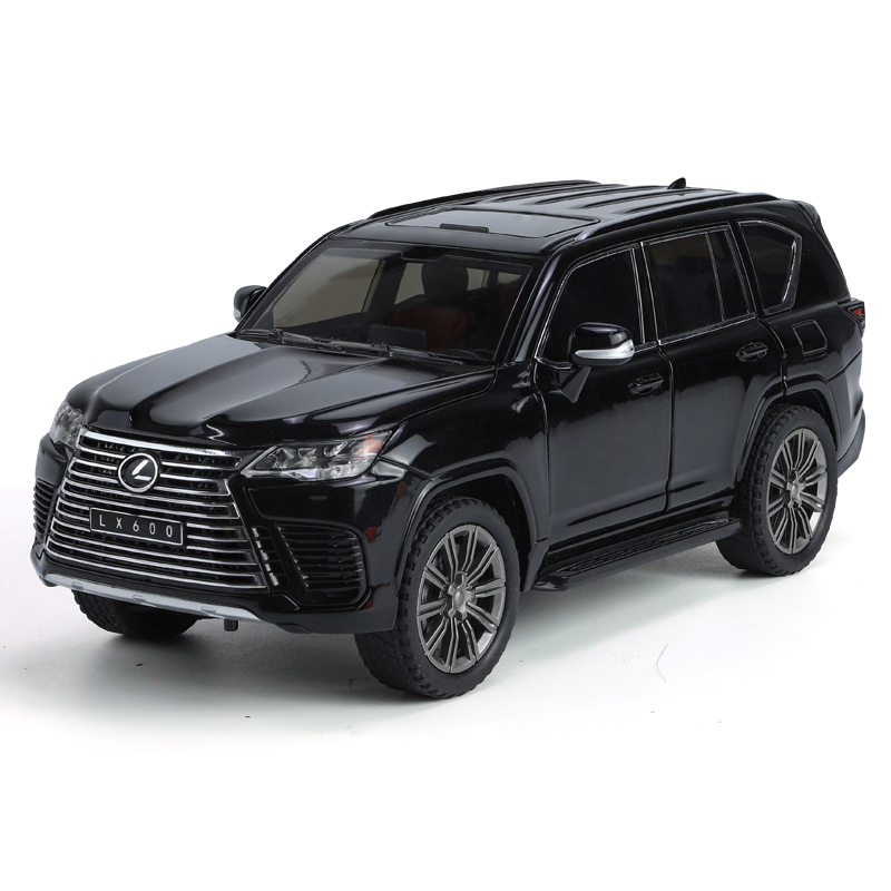 1: 24 Lexus LX600 aleación de automóvil simulación de vehículo todoterreno modelo SUV adornos juguetes para niños transfronterizos