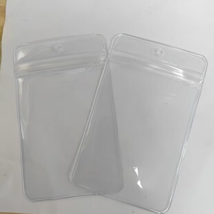 Thickened Pvc Transparent Perforated Ziplock Bag Hanging Hole Storage Sealed Bag Earrings Earrings Jewelry Jewelry Bag Sealed Bag