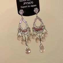 清冷感超闪气质锆石流苏耳环温柔轻奢氛围感百搭个性独特耳饰女潮