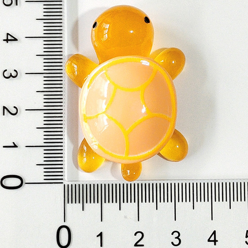 树脂：4.8cm橙色乌龟