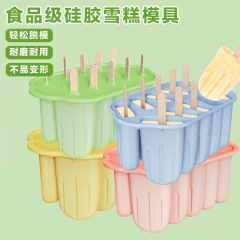 Amazon の人気の自家製アイスクリーム型アイスキャンデー夏の家庭用食品グレードのシリコーンアイスクリーム型卸売