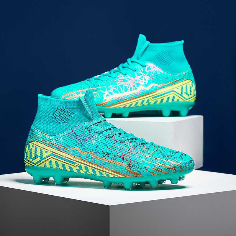 ShoeGlobe Cross-Border Mandarin Duck Football Men's Broken AG Long Nails Youth Children's Sports Boys' Elementary School Training_voghion.com