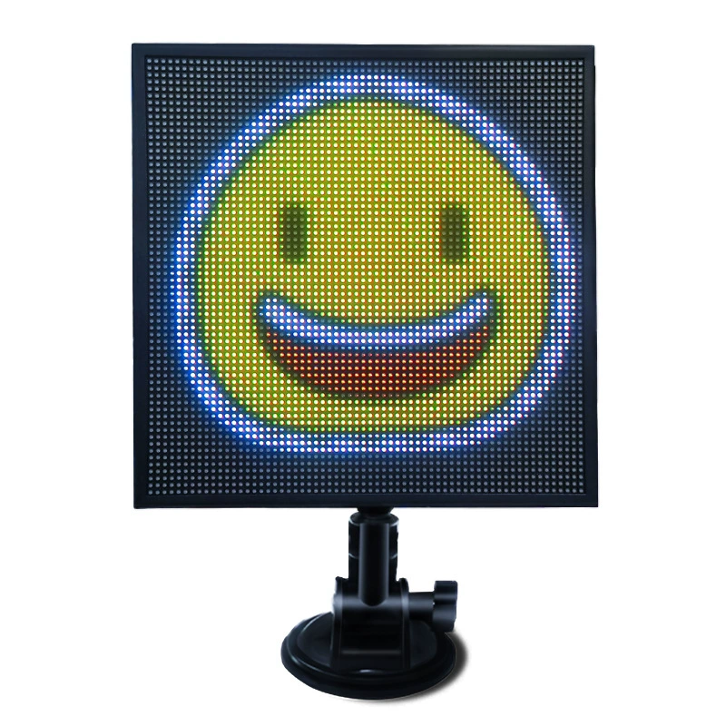 Перекрещенная граница 64*64 пиксель LED умный экран автомобиля на заднем стекле интерактивный экран выражения настольная атмосфера дисплей