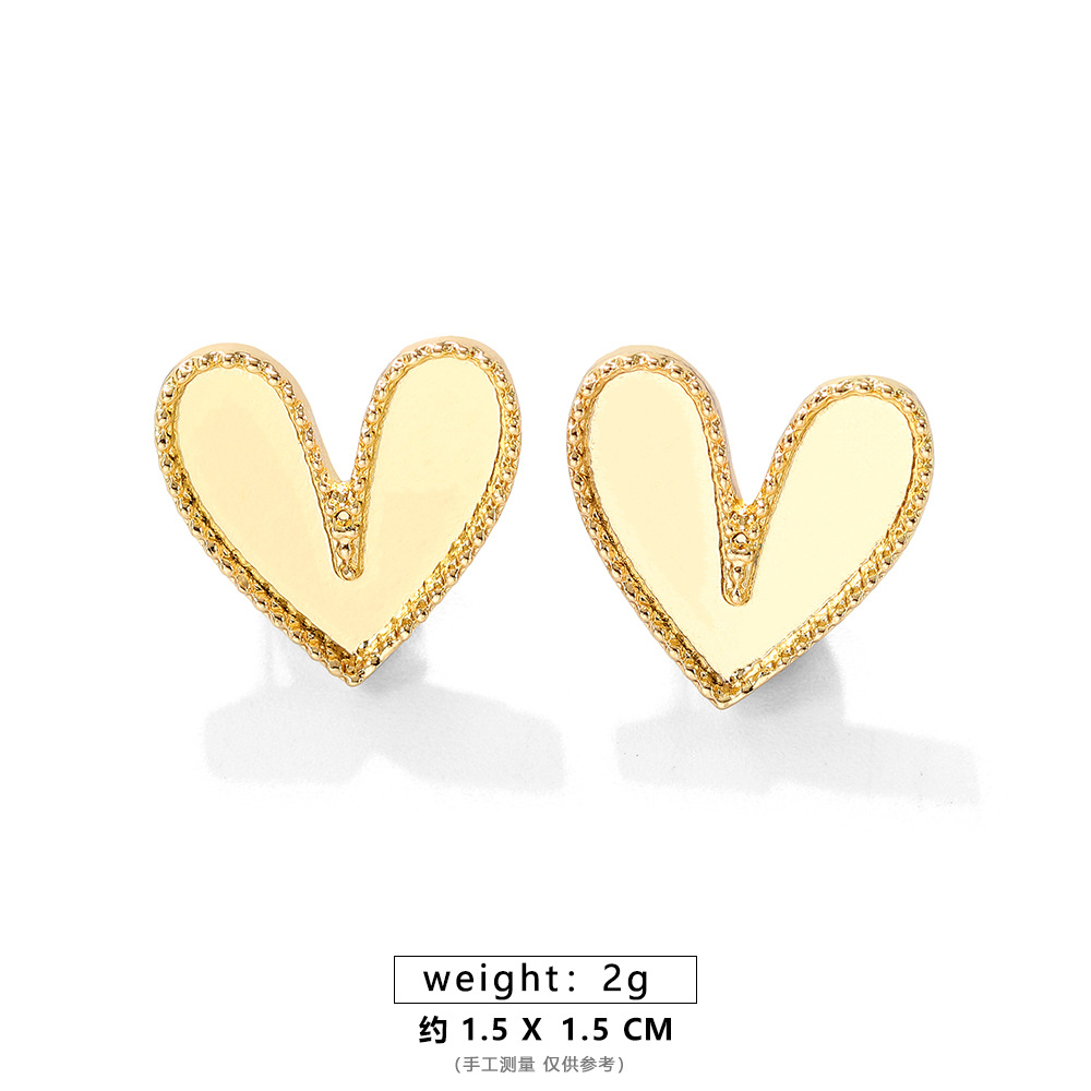 ALEH054-A Golden Love Earrings