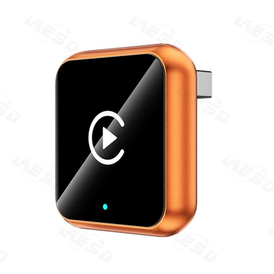 Tk's Popular Carplay Adapter Android Auto Car Connectivity Box Smart Wireless Carplay Box (Simsiz CarPlay və Android Auto) - q1ax-orange-white-label-metal-glass-wireless-carplay-plus-android-auto-2-in-1-only-suitable-for-overseas-systems