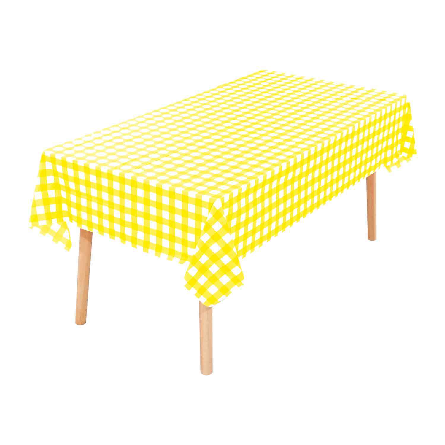 Plaid amarillo y blanco