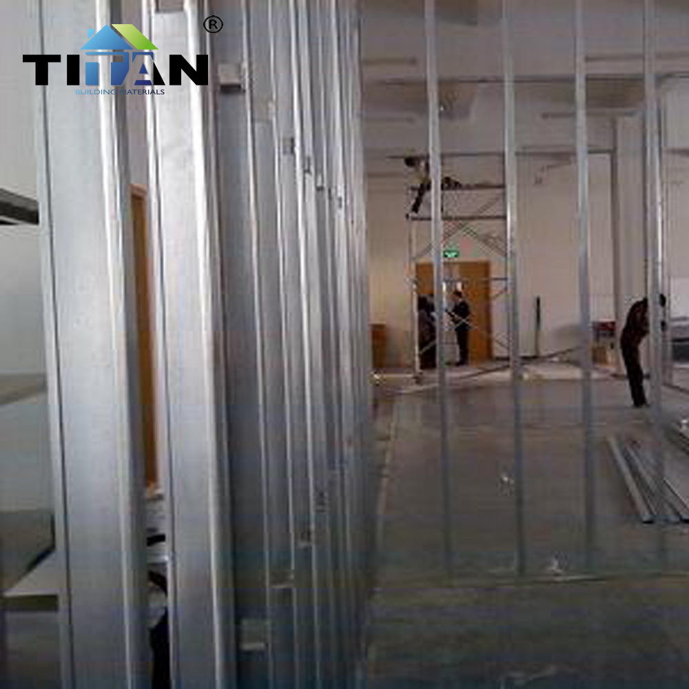 Tabique de hueso vertical Tabique ignífugo, a prueba de humedad, amortiguador, mejoras para el hogar, accesorios para materiales de construcción, quilla de acero ligero