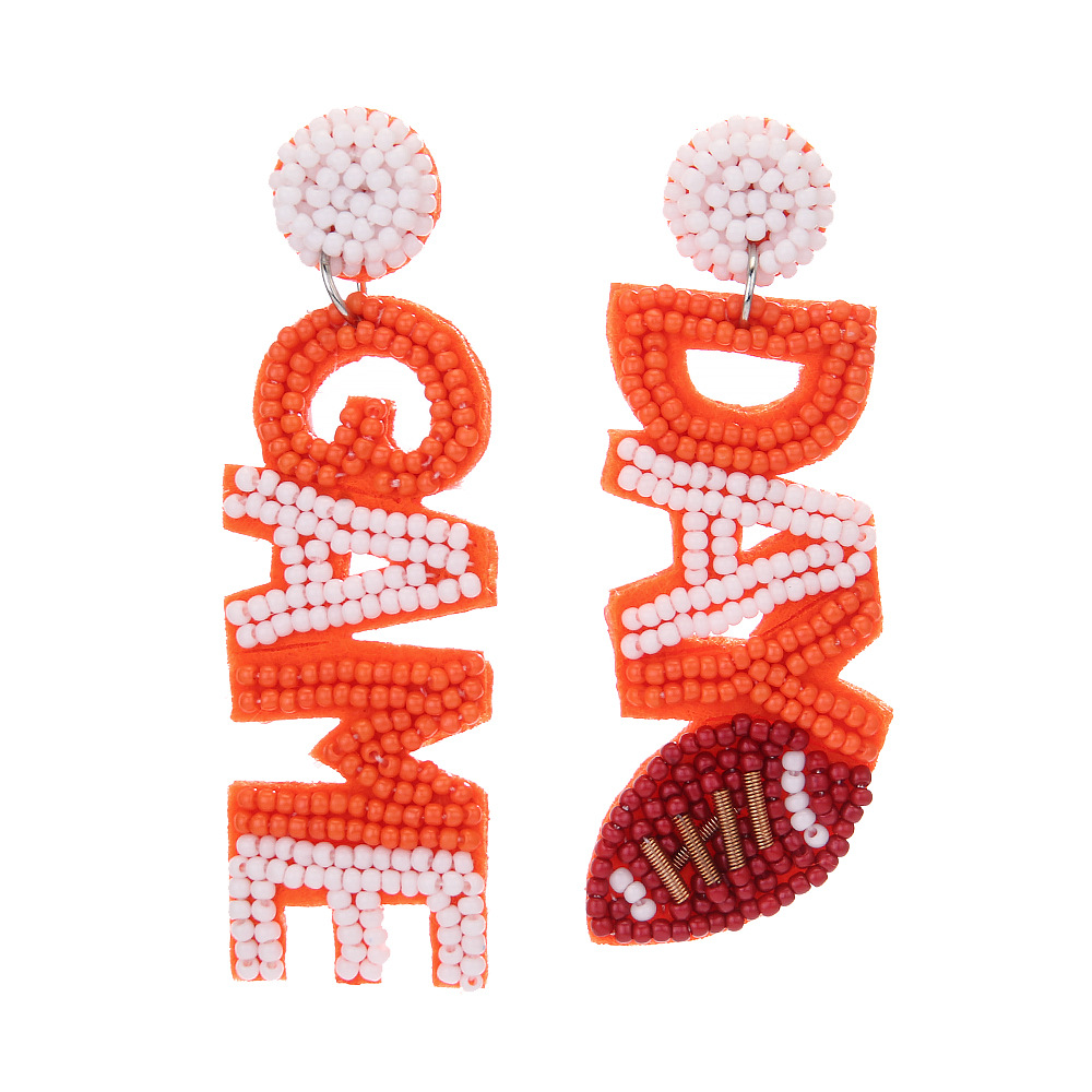 Women's Gender 1 Pair Vintage Style Classic Style Letter Seed Bead Drop Earrings