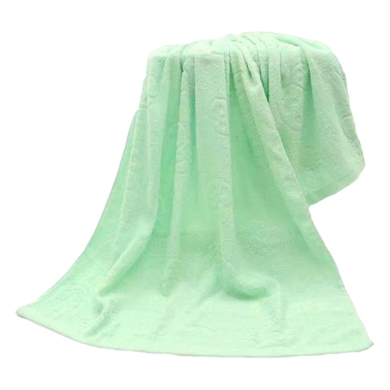 Bath towel cotton 70*140 adult plain lovers soft absorbent increase thick 350 grams bath towel factory wholesale