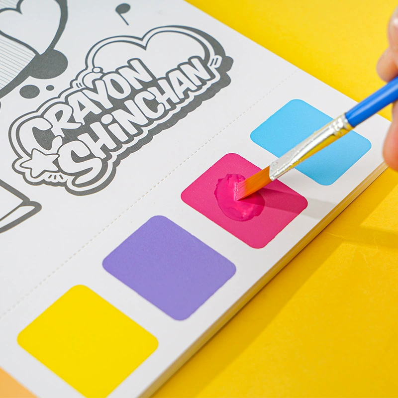 悦木 Genuine crayons, cartoon children's cute book with pictures, watercolour for students
