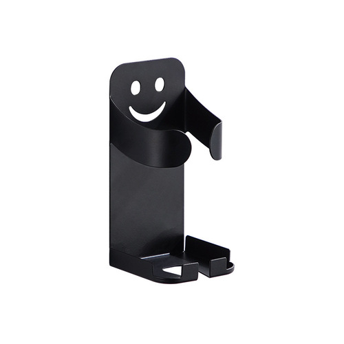 Electric Shaver Holder, Bathroom Electric Toothbrush Hook, Sanitary Room Razor Mount, Dual Hook Black