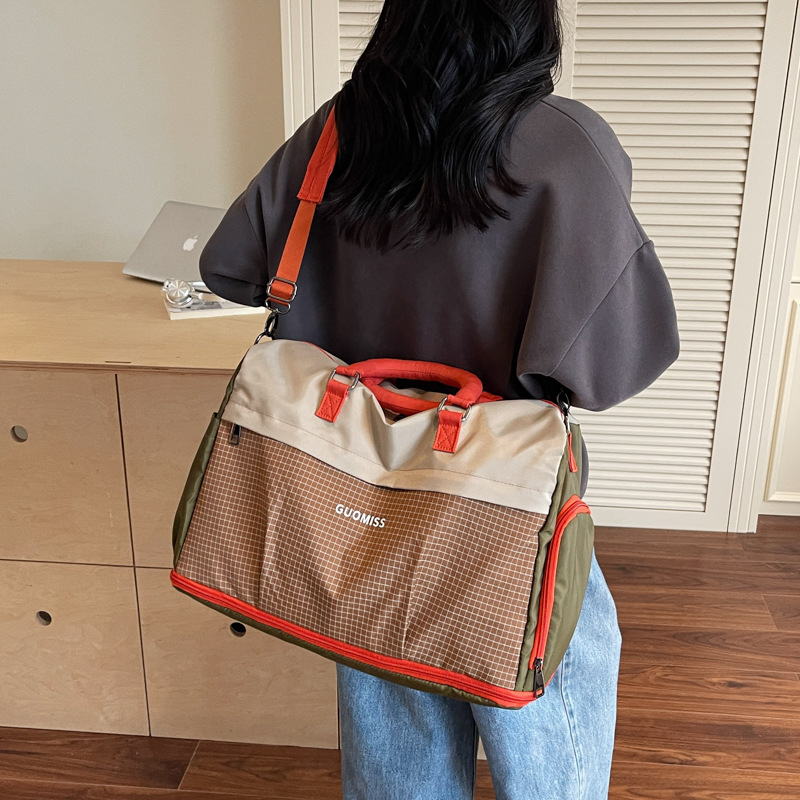 Bolsa de viaje corto de gran capacidad bolsa de equipaje expandible bolsa deportiva de ocio bolsa de ejercicios de mujer separación seca y húmeda mochila