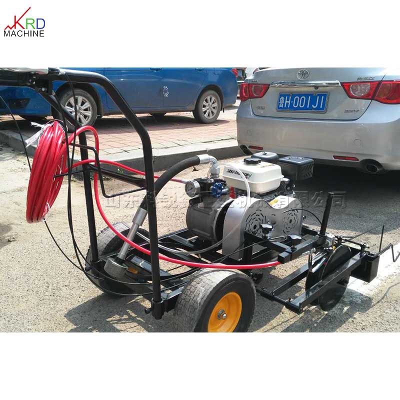 供应路面汽油电动冷喷划线机 塑胶跑道划线机 马路热熔划线一体机