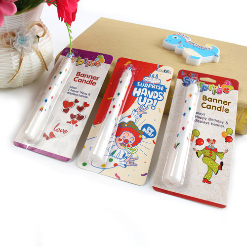 Korean Creative Internet Celebrity Surprise Clown Birthday Candle Cake Party Baking Decoration Funny Candle Wholesale