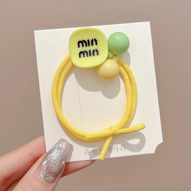 Anillo de cabello de niños lindos coloridos de alta elasticidad no lastiman la cuerda de cabello de niña atada banda de cabello 2025 nueva cuerda de cabello