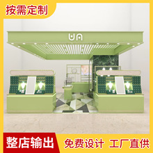 商场珠宝首饰多经点位展示柜定制设计展柜框架结构银饰中岛玻璃柜