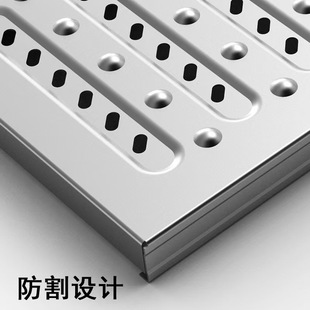 Customized School Hotel Kitchen Drain Cover Factory Engineering Ditch Plate Thickeneded 304 Stainless Steel Drain Cover
