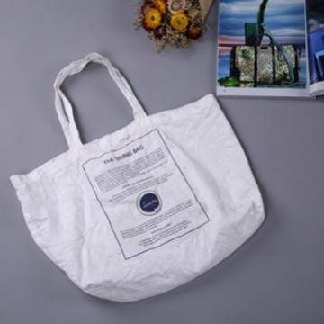 白色印字竹纤维袋