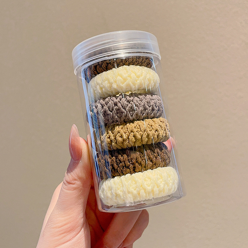 Cuerdas de cabello de cola de caballo de alta elasticidad, banda de goma duradera, anillo de cabello de mujer, 2025 nuevo toque de cabello de primavera y verano de alta gama