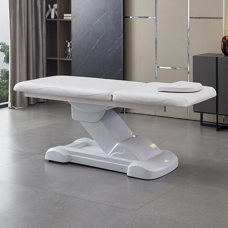 Cama de belleza eléctrica para fisioterapia, masaje SPA y masaje con aceite, con altura ajustable y orificio facial para respirar, específicamente para salones de belleza y clubes.