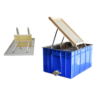 Beekeeping Nest Spleen Honey Rest Stainless Steel Scratching Honey Tray Honey Leakage Honey Tray Storage Box 3-Piece Set