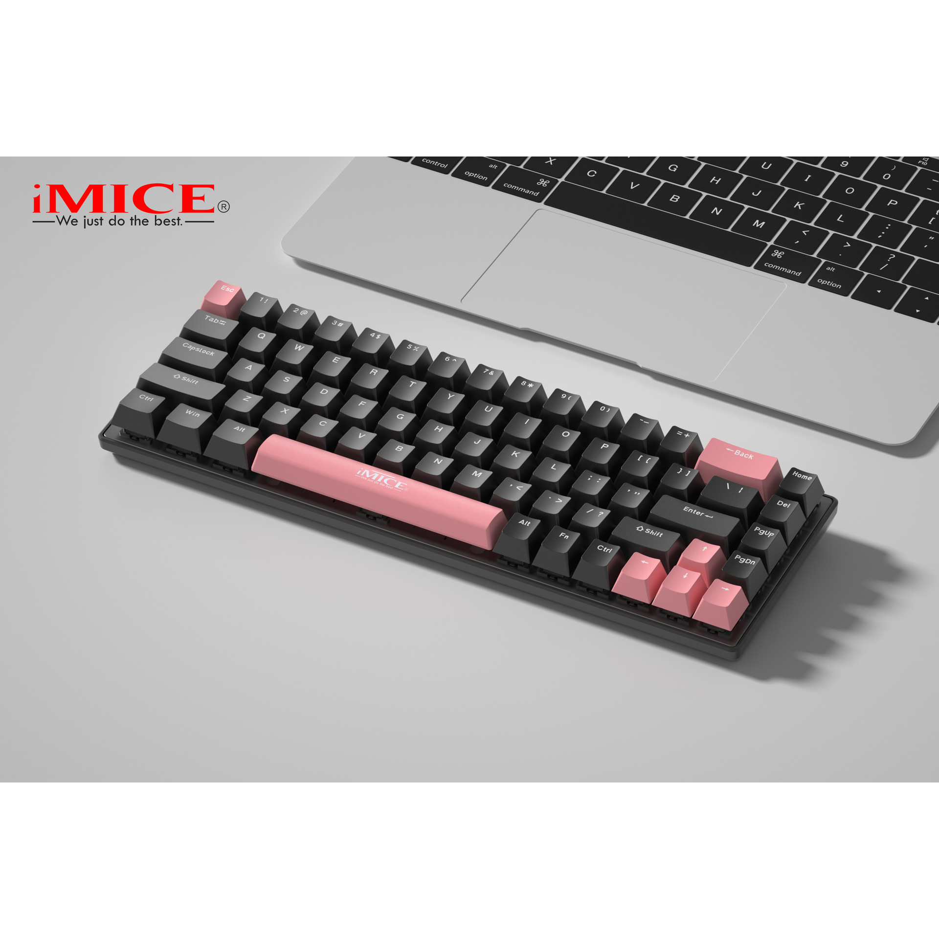 Procesamiento personalizado, teclado mecánico pequeño de una zona, multicolor, bloque de colores libre, eje azul, eje rojo, eje plomizante, eje negro opcional