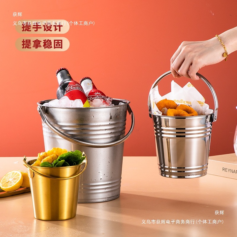 Barril de hielo de acero inoxidable casero barril de hielo de barril comercial