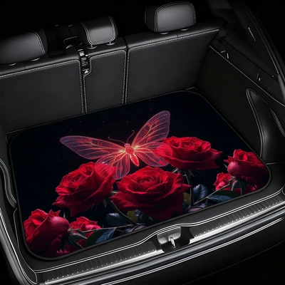 Avtomobil döşəmə paspasları: Protection Mat, Futuristic Tech-Style - 303decl-6-75100cm-crystal-velvet-dot-plastic-bottom