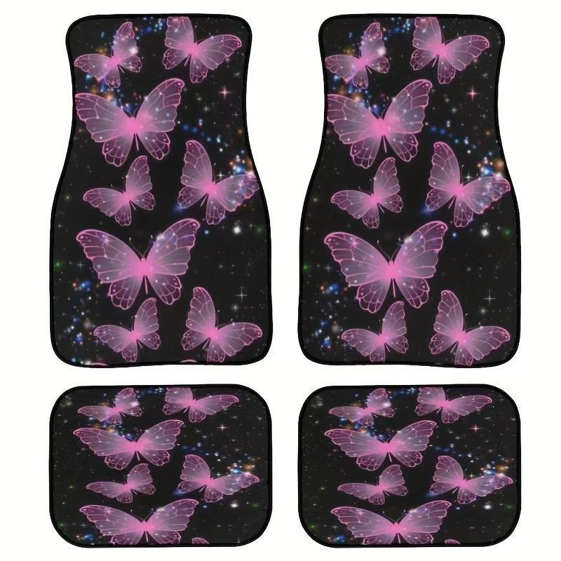 Cross-Border Temu Hot-Selling Retro Persian Nordic Abstract Style Car Floor Mats, Stain-Resistant, Wear-Resistant, Easy to Care For, Non-Slip