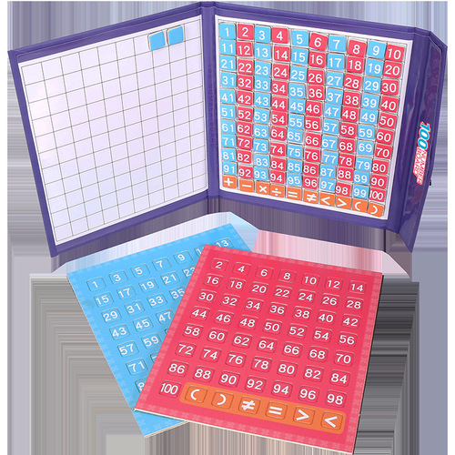 Wooden early education hundreds board 1 to 100 primary school students first grade mathematics teaching aids educational children's toys digital puzzle