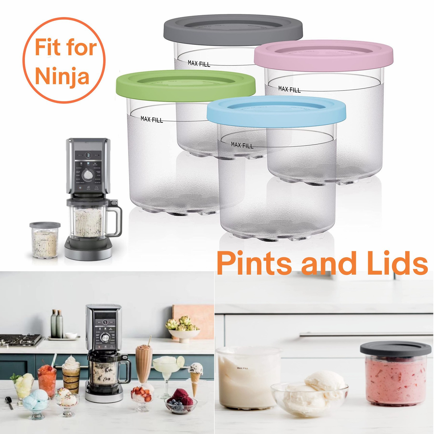 Nuevo producto Ninja Cream Deluxe Ice Cream Taza para la serie Ninja NC300 NC301