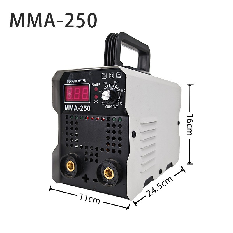 220v nueva máquina de soldadura eléctrica genuina pequeña portátil para el hogar, máquina de soldadura eléctrica con pantalla digital inteligente completa para la disipación de calor de hoja grande