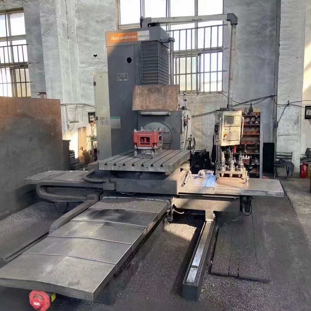 转让二手汉川TK611C-4A数控卧式镗铣床主轴转速1100主轴带拉刀