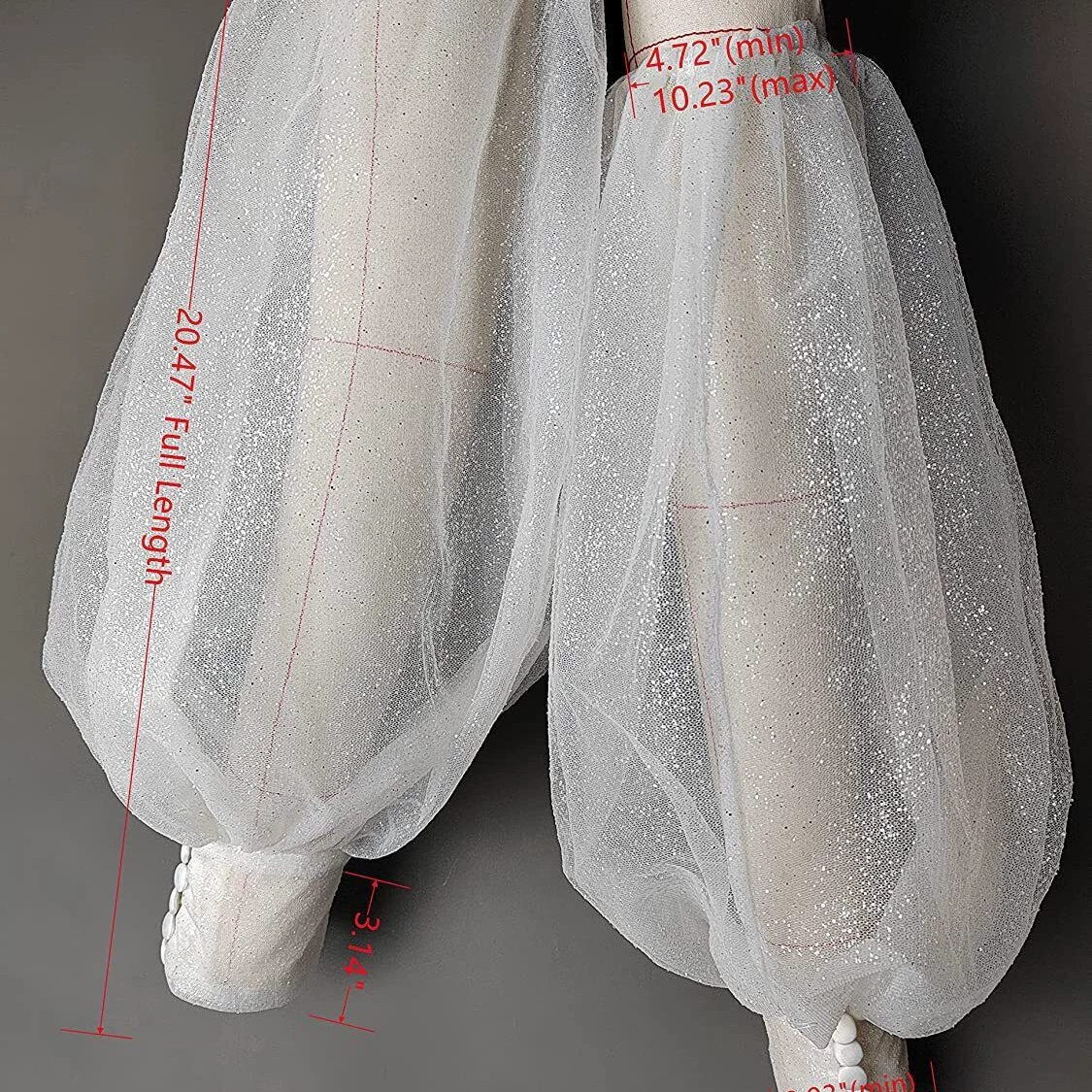 Топ-труба свадебный (женский), съёмные рукава-болеро, one size — крем/белый