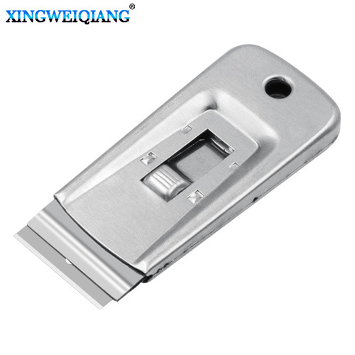 Pocket glass cleaning blade, self-adhesive cleaning, glue removal blade cleaning knife, metal scraper, multi-purpose