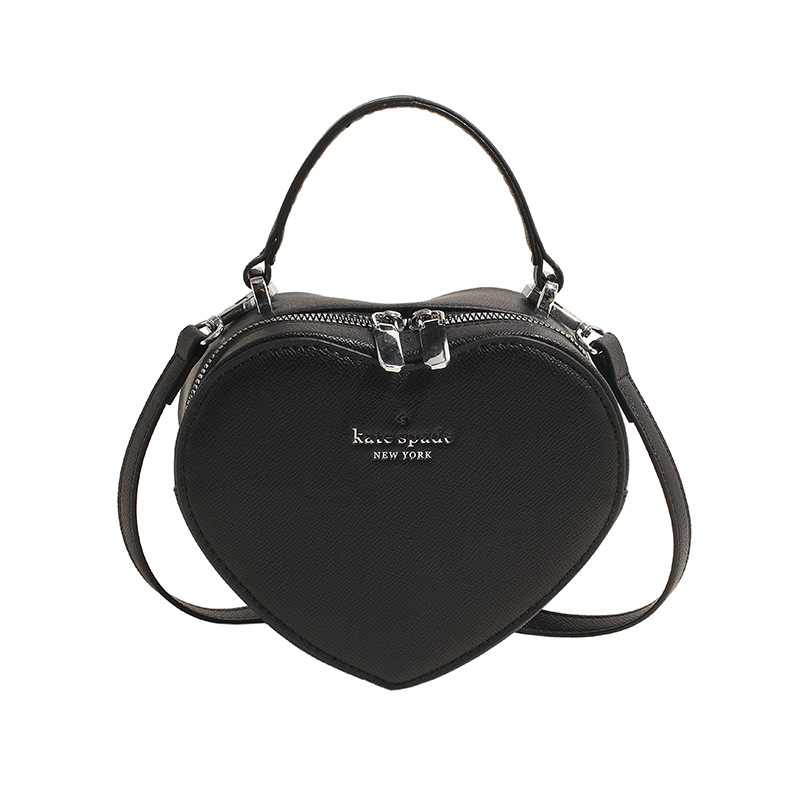 Bolso de hombro transfronterizo para mujer Tendencia de la moda europea y americana Letras clásicas Logotipo en relieve Bolso en forma de corazón Bolso casual de todo fósforo
