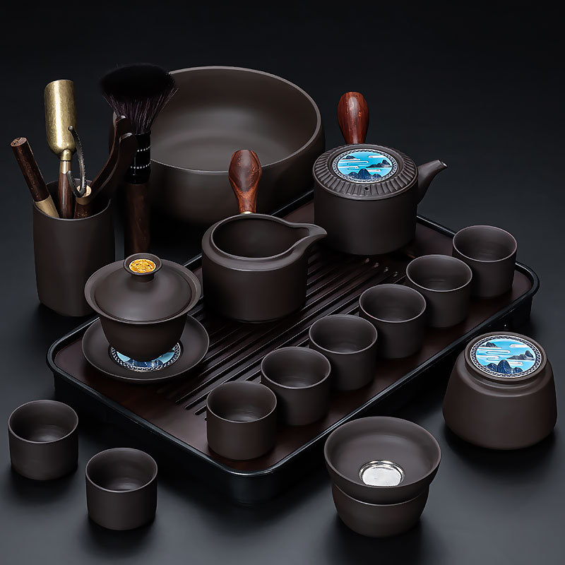 ✲☾☾✲16자색모래(봉래이상계) 옆손잡이/목재+직사각형(호두) 검정✲☾☾✲