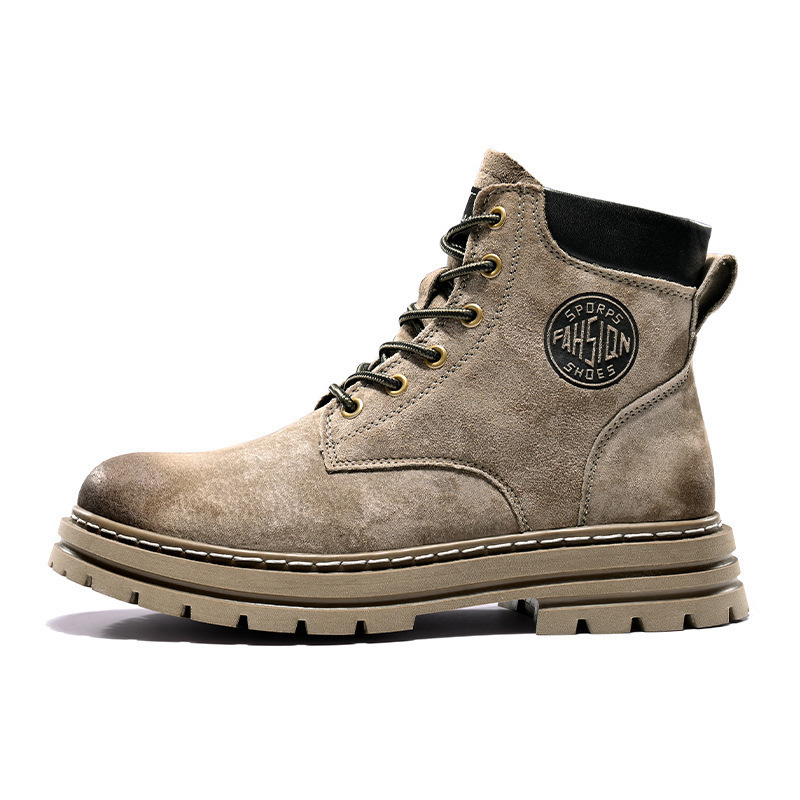 Martin botas de hombre de alto nivel zapatos de hombre nuevos primavera invierno de terciopelo más grueso botas de hombre de altura