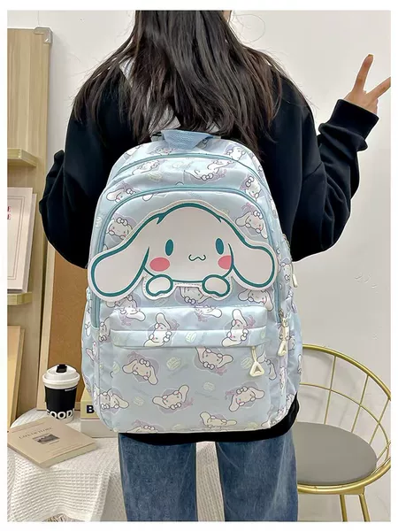 Cross-Border Foreign Trade Export Backpacks for Women, Cartoon Anime School Bags, Popular Casual Backpacks for High School and Elementary School Students