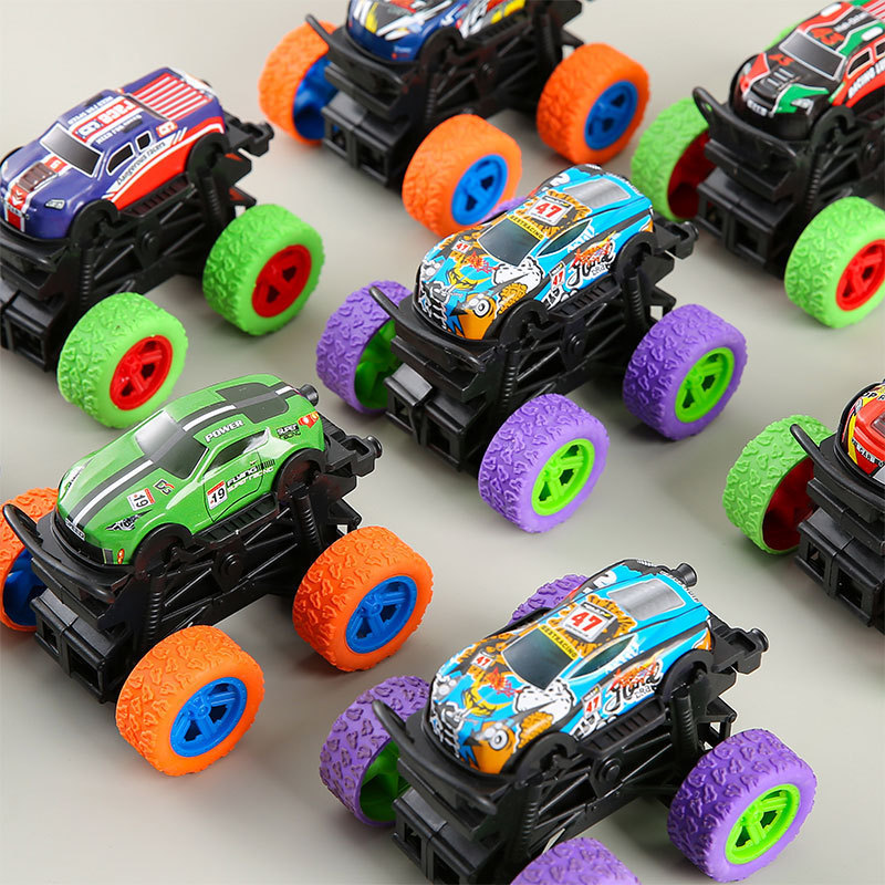Juguetes de hoja de hierro, vehículos todoterreno de inercia, trucos todoterreno de niños, modelos de automóviles de aleación, juguetes al por mayor