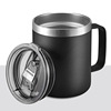 Glass, capacious coffee cup stainless steel, Birthday gift
