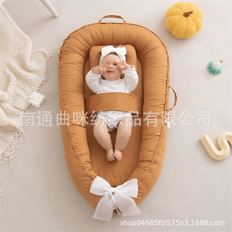 Transfronterizo Amazon nuevo tipo de cama para bebés, ala protector de babadilla, cama media, silla de bebé plegable portátil image 9