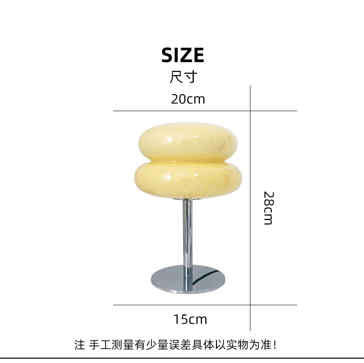 Chica ins lámpara de escritorio estilo Bauhaus lámpara de noche sala de estar estudio dormitorio lámpara avanzada atmósfera simple medio-Lámpara antigua