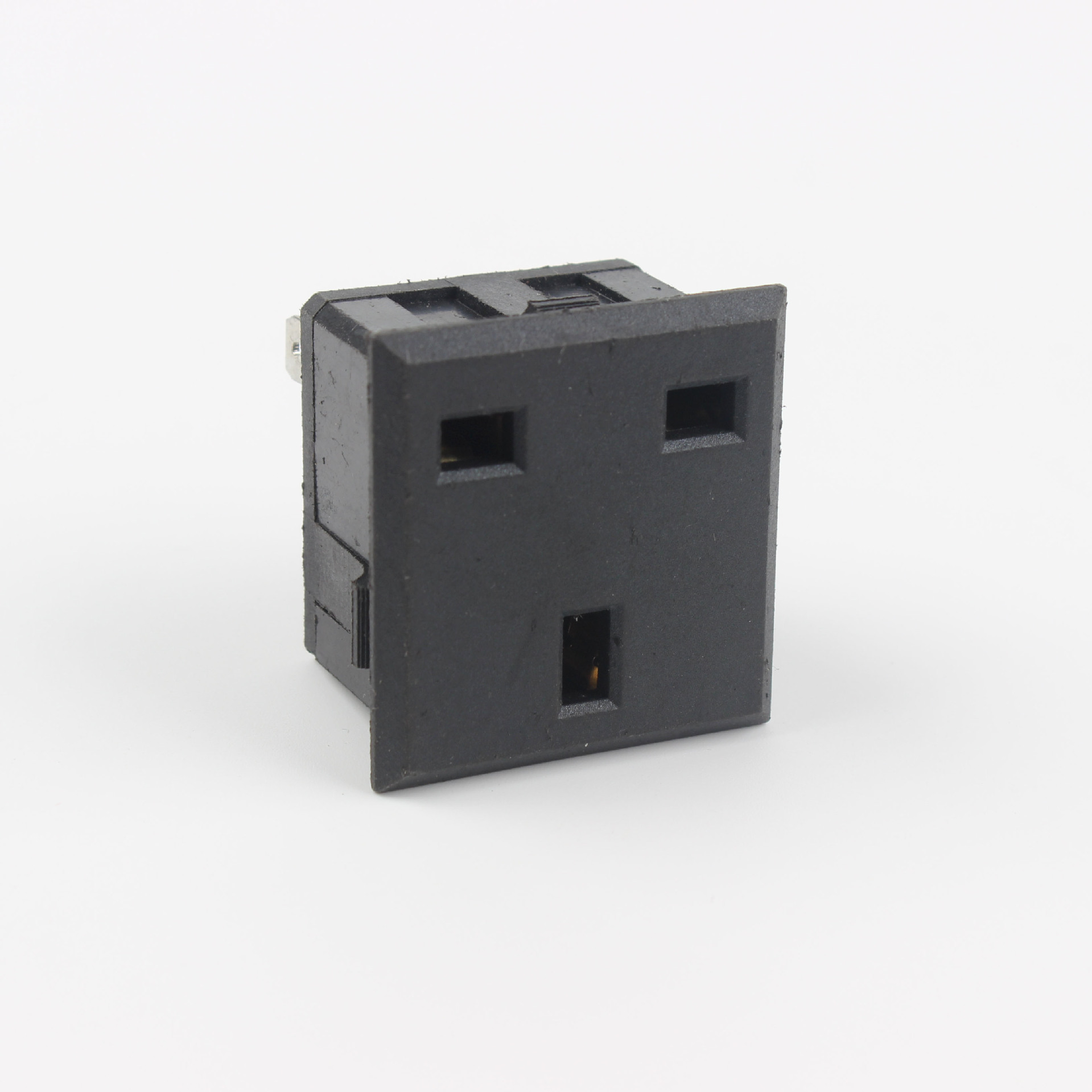 电源插座AC-012多功能插座3脚卡位式机柜设备BX-801桌面方形插座