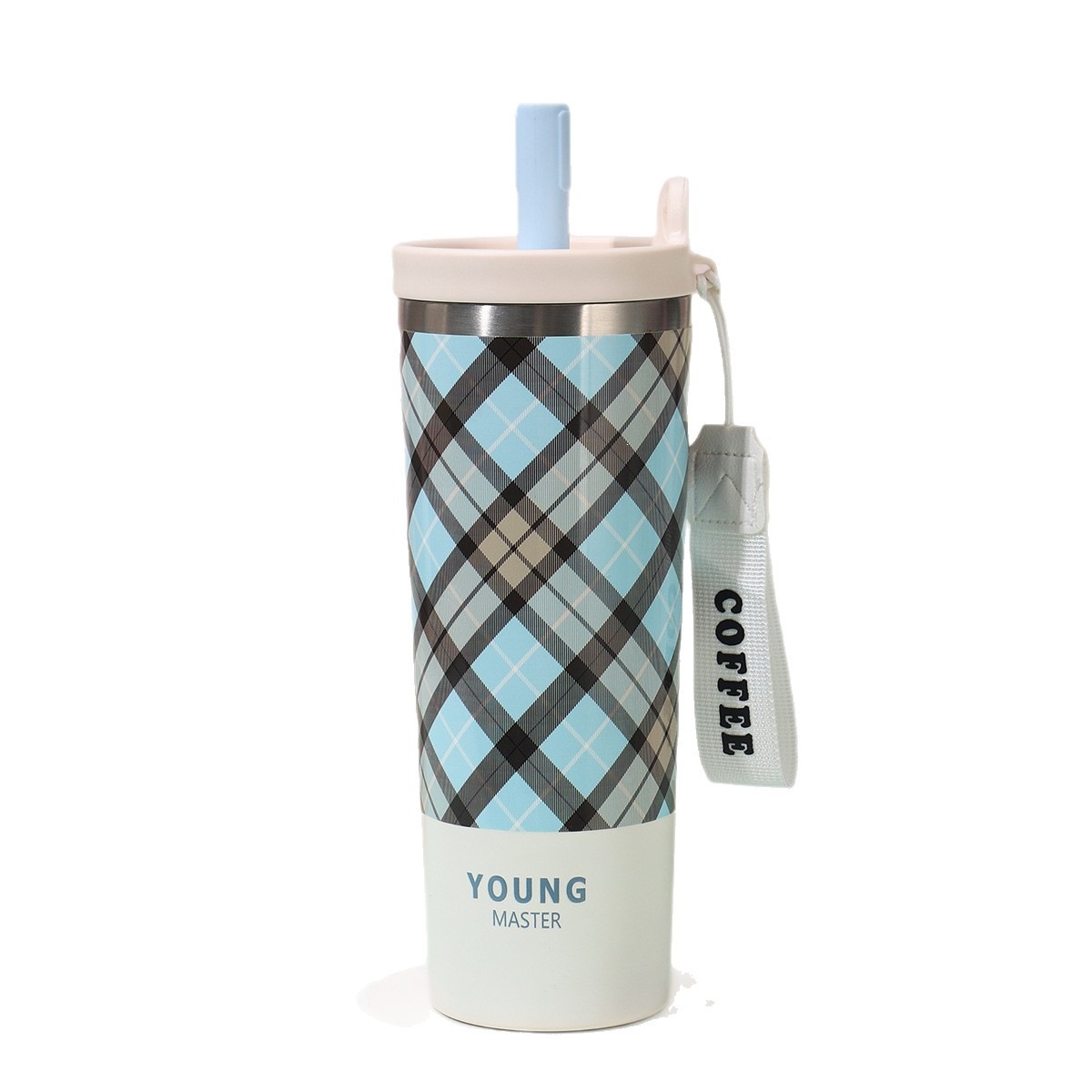 Nuevas tazas de agua de alta calidad 316 tazas de acero inoxidable tazas de café de paja de gran capacidad tazas portátiles al aire libre