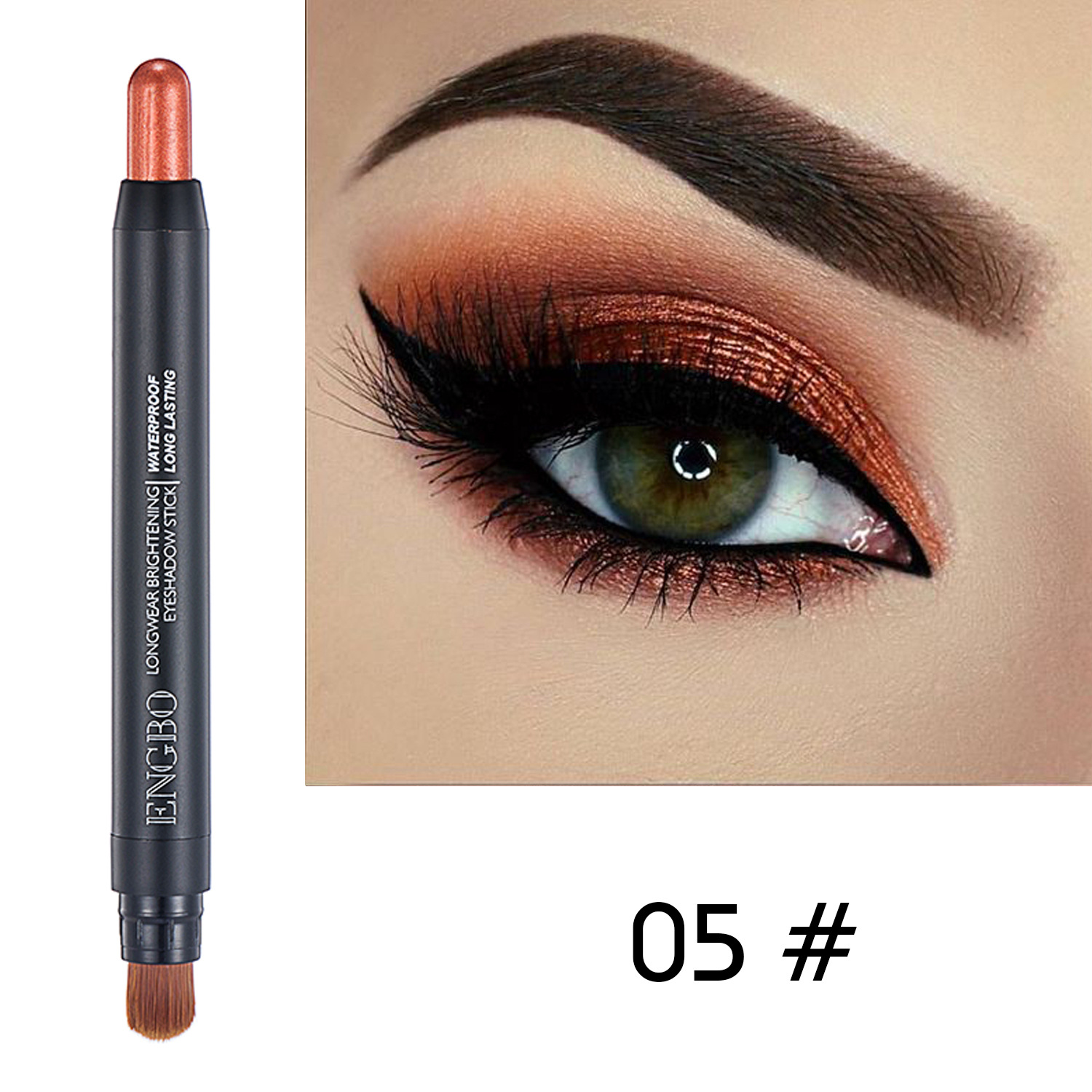 ENGBO Foreign Trade Double-tipped eyeshadow Pen Amazon Best-selling Eyeshadow Pen Set Long-lasting pearlescent Cross-border Eyeshadow undefined